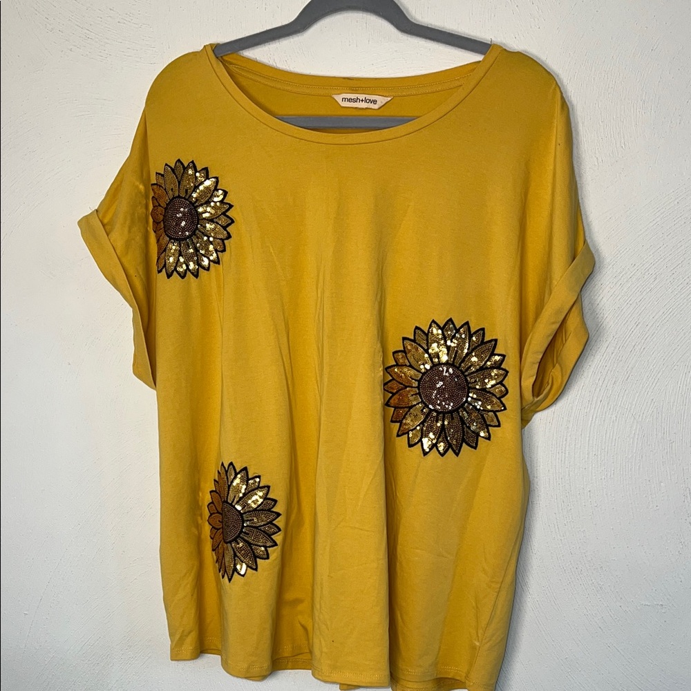 Yellow Embellished Women Top